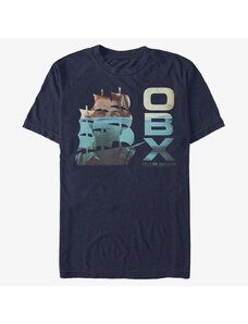 Pánské tričko Merch Netflix Outer Banks - John B Sunken Ship Unisex T-Shirt Navy Blue
