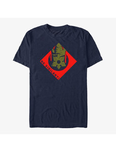 Pánské tričko Merch Netflix Stranger Things - Vigilant Badge Unisex T-Shirt Navy Blue