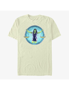Pánské tričko Merch Marvel She-Hulk: Attorney at Law - Super Human Law Division Badge Unisex T-Shirt Natural