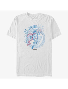 Pánské tričko Merch Marvel Other - Doodle Ms Marvel Unisex T-Shirt White