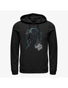 Pánská mikina Merch Marvel Black Panther - Warrior Prince Unisex Hoodie Black