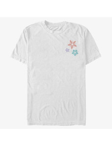 Pánské tričko Merch Pixar Raya and the Last Dragon - Flowers Unisex T-Shirt White