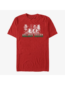 Pánské tričko Merch Netflix Stranger Things - Holiday Squad Unisex T-Shirt Red