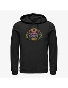 Pánská mikina Merch Pixar Coco - Un Poco Loco Floral Emb Unisex Hoodie Black