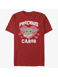 Pánské tričko Merch Star Wars: The Mandalorian - Precious Unisex T-Shirt Red