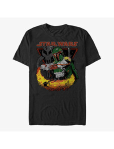 Pánské tričko Merch Star Wars: Classic - Boba Burns Unisex T-Shirt Black