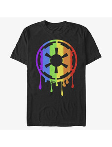 Pánské tričko Merch Star Wars: Classic - Empire Rainbow Unisex T-Shirt Black