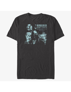 Pánské tričko Merch Star Wars: The Mandalorian - And Cub Unisex T-Shirt Black