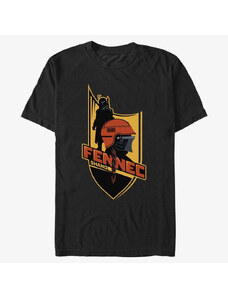 Pánské tričko Merch Star Wars Book of Boba Fett - Fennec Shield Unisex T-Shirt Black