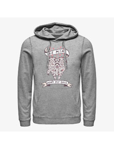 Pánská mikina Merch Star Wars: Classic - Be Mine Falcon Unisex Hoodie Heather Grey