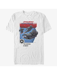 Pánské tričko Merch Star Wars: The Mandalorian - Empire Returns Unisex T-Shirt White