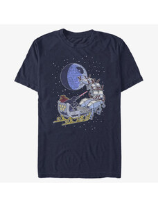 Pánské tričko Merch Star Wars: Classic - Vader Sleigh Unisex T-Shirt Navy Blue