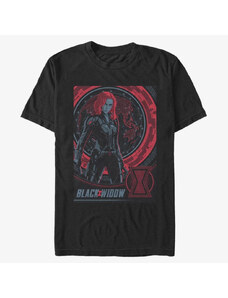 Pánské tričko Merch Marvel Black Widow - Widow Globe Unisex T-Shirt Black