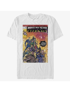 Pánské tričko Merch Marvel The Eternals - VINTAGE STYLE COMIC COVER Unisex T-Shirt White