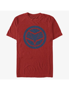 Pánské tričko Merch Marvel The Falcon and the Winter Soldier - Blue Shield Unisex T-Shirt Red