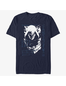 Pánské tričko Merch Marvel Moon Knight - MOON KNIGHT GRUNGE Unisex T-Shirt Navy Blue