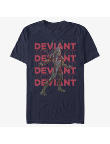 Pánské tričko Merch Marvel The Eternals - DEVIANT REPEATING Unisex T-Shirt Navy Blue