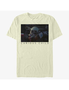 Pánské tričko Merch Star Wars: The Mandalorian - Curious Photo Unisex T-Shirt Natural