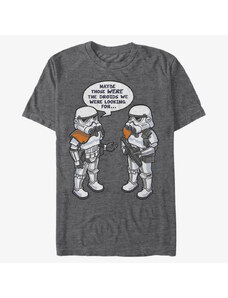 Pánské tričko Merch Star Wars - Droid Whoops Unisex T-Shirt Dark Heather Grey