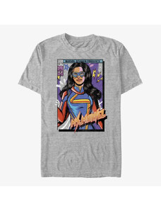 Pánské tričko Merch Ms. Marvel - Ms Marvel Cover Unisex T-Shirt Heather Grey