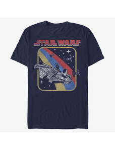 Pánské tričko Merch Star Wars - Retro Falcon Unisex T-Shirt Navy Blue