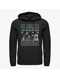 Pánská mikina Merch Star Wars: Classic - Holiday Battle Unisex Hoodie Black