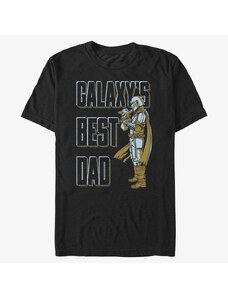 Pánské tričko Merch Star Wars: The Mandalorian - Daddy MandoO Unisex T-Shirt Black