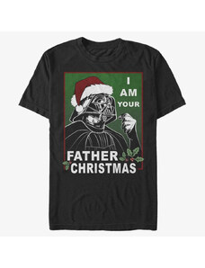 Pánské tričko Merch Star Wars: Classic - Vader Father Christmas Unisex T-Shirt Black