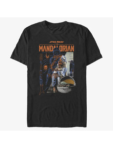 Pánské tričko Merch Star Wars: Mandalorian - Cut Up Unisex T-Shirt Black