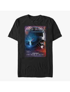 Pánské tričko Merch Star Wars Obi-Wan - Vader Vhs Unisex T-Shirt Black