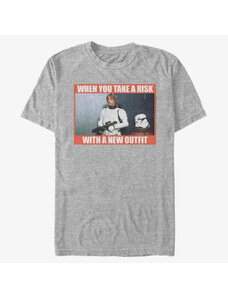 Pánské tričko Merch Star Wars: Classic - New Outfit Unisex T-Shirt Heather Grey