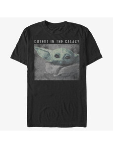 Pánské tričko Merch Star Wars: The Mandalorian - Galaxys Cutest Unisex T-Shirt Black