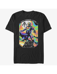Pánské tričko Merch Star Wars Book of Boba Fett - Living Legend Unisex T-Shirt Black