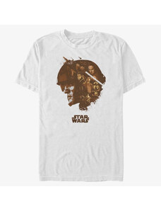 Pánské tričko Merch Star Wars: Episode 7 - Poe Head Fill Unisex T-Shirt White