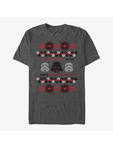 Pánské tričko Merch Star Wars: Classic - Empire Holiday Unisex T-Shirt Dark Heather Grey
