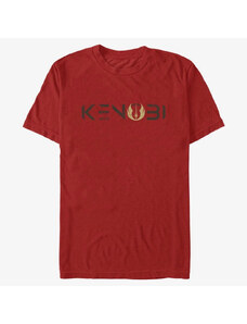 Pánské tričko Merch Star Wars Obi-Wan - Kenobi Logo Unisex T-Shirt Red