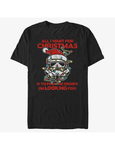 Pánské tričko Merch Star Wars: Classic - Christmas Trooper Unisex T-Shirt Black