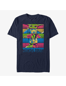 Pánské tričko Merch Star Wars: The Mandalorian - Mando Bro Unisex T-Shirt Navy Blue