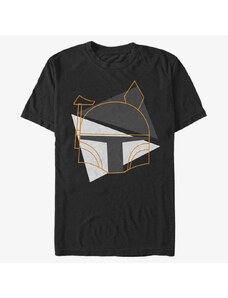 Pánské tričko Merch Star Wars: Classic - Spooky Boba Lines Unisex T-Shirt Black