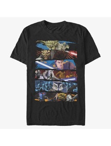 Pánské tričko Merch Star Wars: Clone Wars - Face Off Unisex T-Shirt Black