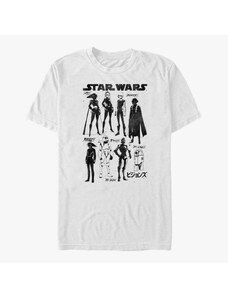 Pánské tričko Merch Star Wars: Visions - Inked Textbook Unisex T-Shirt White