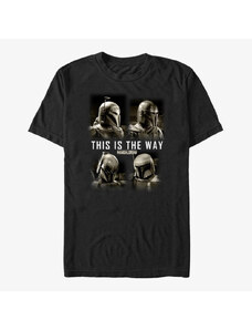 Pánské tričko Merch Star Wars: The Mandalorian - MandoMon Epi3 Shore Unisex T-Shirt Black