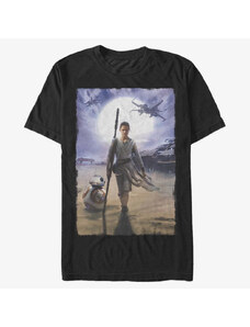 Pánské tričko Merch Star Wars: Episode 7 - Rey Painting Unisex T-Shirt Black