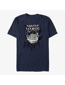 Pánské tričko Merch Star Wars: The Mandalorian - MAGIC CHROME Unisex T-Shirt Navy Blue