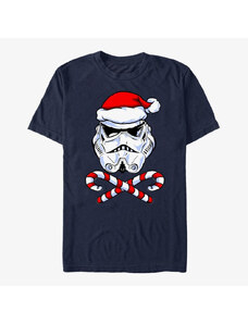 Pánské tričko Merch Star Wars: Classic - Santa Trooper Unisex T-Shirt Navy Blue