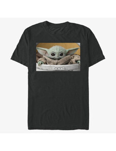 Pánské tričko Merch Star Wars: The Mandalorian - Child In Box Unisex T-Shirt Black