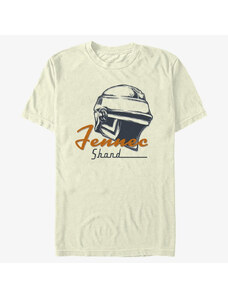 Pánské tričko Merch Star Wars Book of Boba Fett - Fennec Helmet Unisex T-Shirt Natural