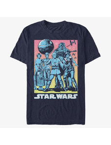 Pánské tričko Merch Star Wars: Classic - Rebels Are Go Unisex T-Shirt Navy Blue