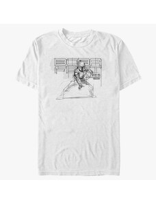 Pánské tričko Merch Star Wars Book of Boba Fett - Boba Lives Pencil Sketch Unisex T-Shirt White