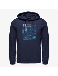 Pánská mikina Merch Star Wars: The Mandalorian - The Falcon Unisex Hoodie Navy Blue